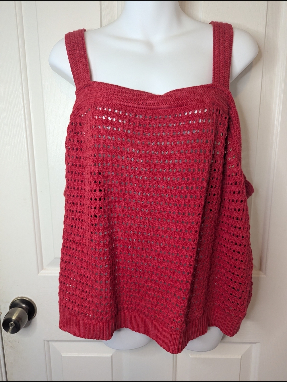 Universal Threads Tank Top Womens  2X Red Knit Camisole NWT